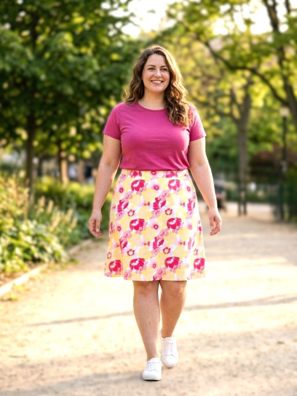 GEORGE WOMEN'S PLUS Floral A-Line Skirt. Plus Size 20W